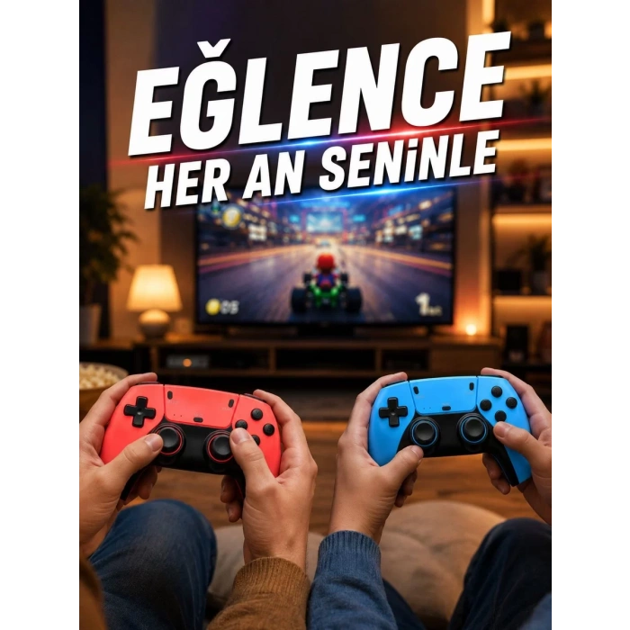 Nevamel® Retro Oyun Konsolu HDMI Destekli Kablosuz Oyun Kolu ile Oyun Keyfi