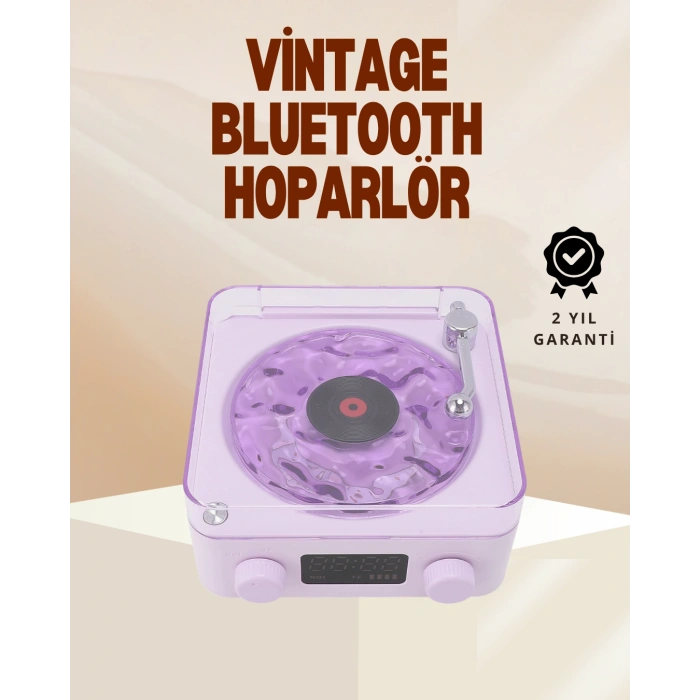 Nevamel Retro Pikap Hoparlör – Şarjlı Kablosuz Projektör ve Gece Lambası