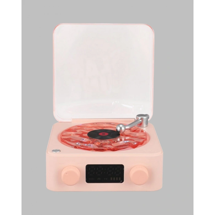 Nevamel Retro Saatli Bluetooth Hoparlör – Gece Lambalı Kristal Ses Kalitesi