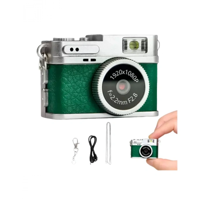 Nevamel® Retro Tasarımlı 1080P HD Mini Dijital Kamera IPS Ekranlı Taşınabilir Kamera