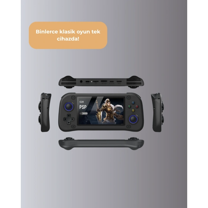 Nevamel Retro ve Modern Oyun Destekli Taşınabilir Konsol 64GB Kart Dahil