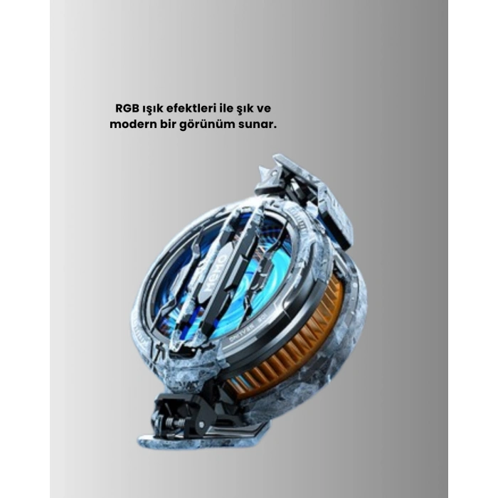 Nevamel RGB Işıklı Sessiz Fanlı Telefon Soğutucu