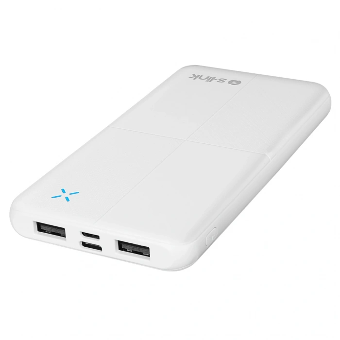 Nevamel® S-LINK IP-G12N Beyaz 10.000mAh 2xUSB 1xMicro USB 1xType-C 4 LED Göstergeli PowerBank(1923)