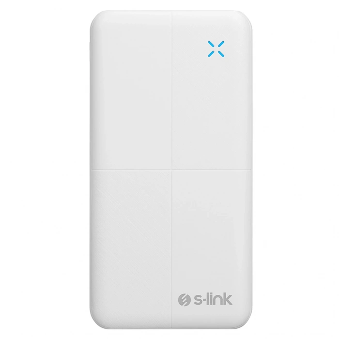 Nevamel® S-LINK IP-G12N Beyaz 10.000mAh 2xUSB 1xMicro USB 1xType-C 4 LED Göstergeli PowerBank(1923)