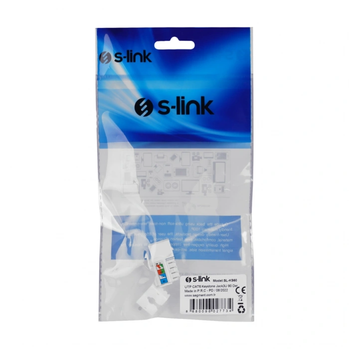 Nevamel® S-LINK SL-KS60 UTP CAT6 Keystone Jack3U 90 Derece(1923)