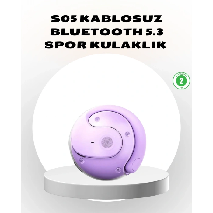 Nevamel® S05 Kablosuz Kulaklık Bluetooth 5.3 IPX4 Su Geçirmez Stereo Ses Otomatik Bağlantı