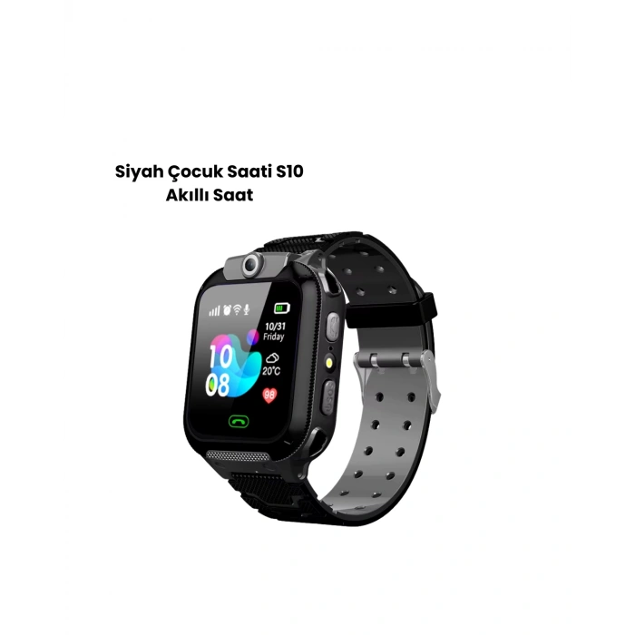 Nevamel® S10 Akıllı Çocuk Saati SİYAH