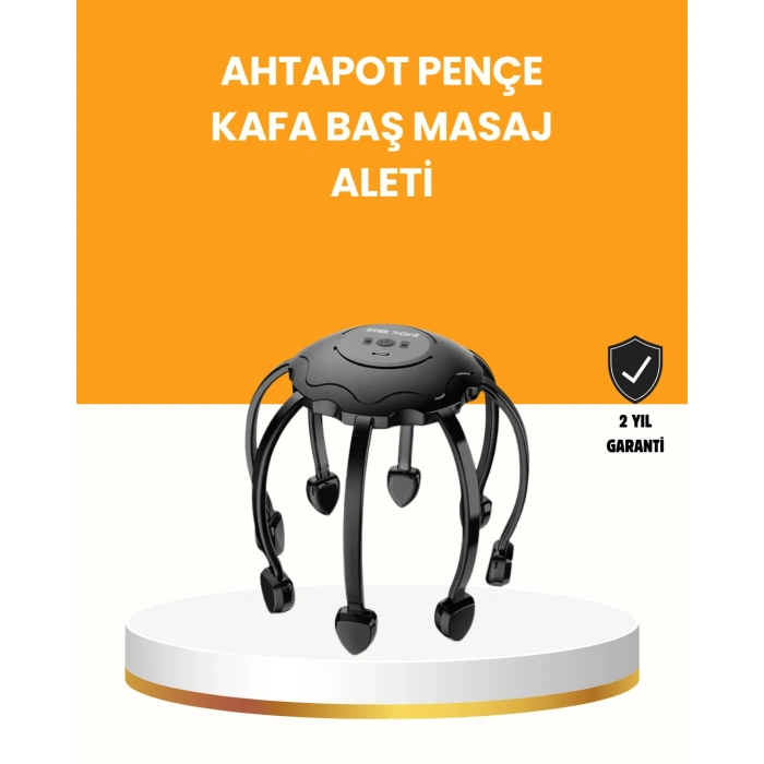 Nevamel® Saç Derisi Masaj Aleti 8 Bağımsız Kol 3 Modlu Derin Rahatlama