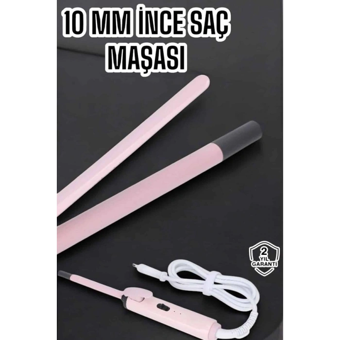 Nevamel® Saç Düzleştirici İnce Bukleler İyon Özelliği Taşınabilir Döner Kablo