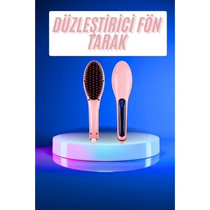 Nevamel Saç Düzleştirici Tarak Dijital Göstergeli Seramik Kaplama Sıkı Dişli