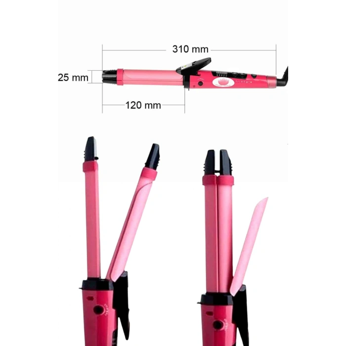 Nevamel Saç Düzleştirici Ve Maşa İkili Saç Şekillendirici Tüm Saç Tiplerine Uygun