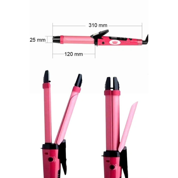 Nevamel Saç Düzleştirici Ve Maşa İkili Saç Şekillendirici Tüm Saç Tiplerine Uygun