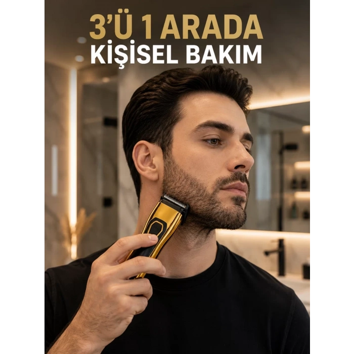 Nevamel® Saç Sakal Burun ve Kulak Bakımı İçin Çok Amaçlı Tıraş Makinesi
