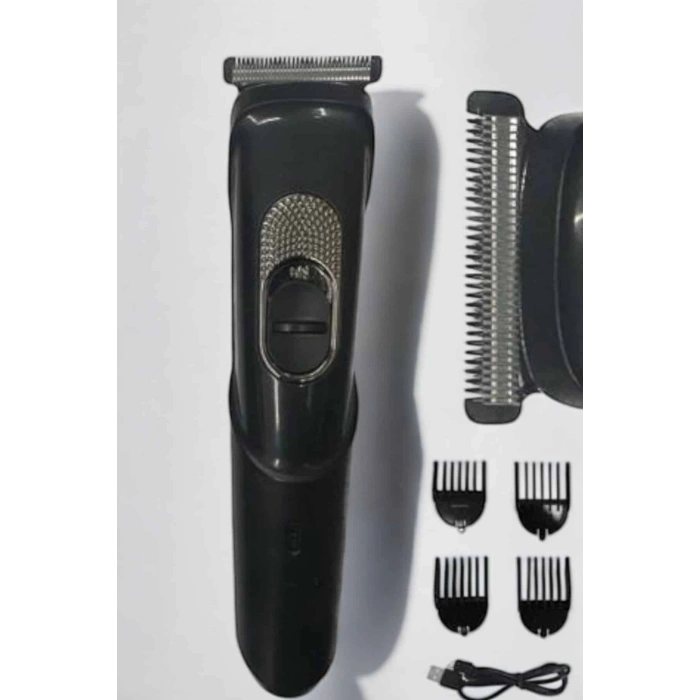 Nevamel Saç Sakal Lazer Epilasyon Öncesi Tüy Kısaltma Makinesi Unısex 4 Taraklı