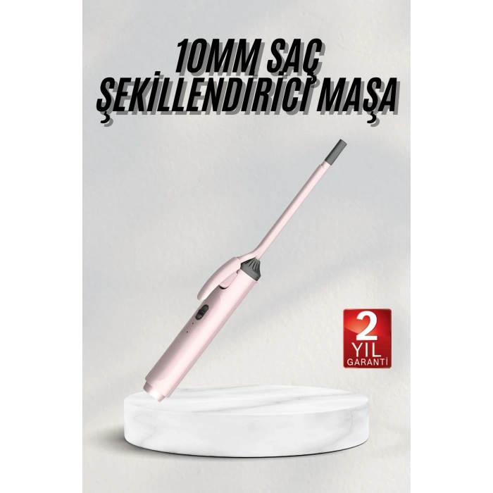 Nevamel® Saç Şekillendirici 10 MM Saç Maşası Seramik Kaplama