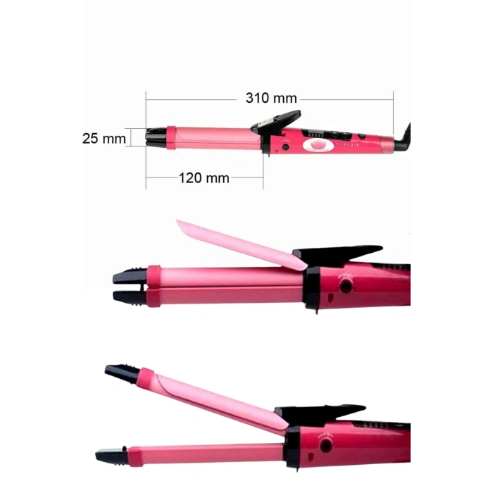 Nevamel Saç Şekillendirici Düzleştirici ve Maşa Özellikli Şekillendirici Seramik Kaplama