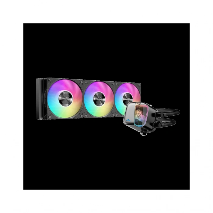 Nevamel® SAMA L70-360BK Black 360mm 3x120mm ARGB Fan CPU Sıvı Soğutma(1923)