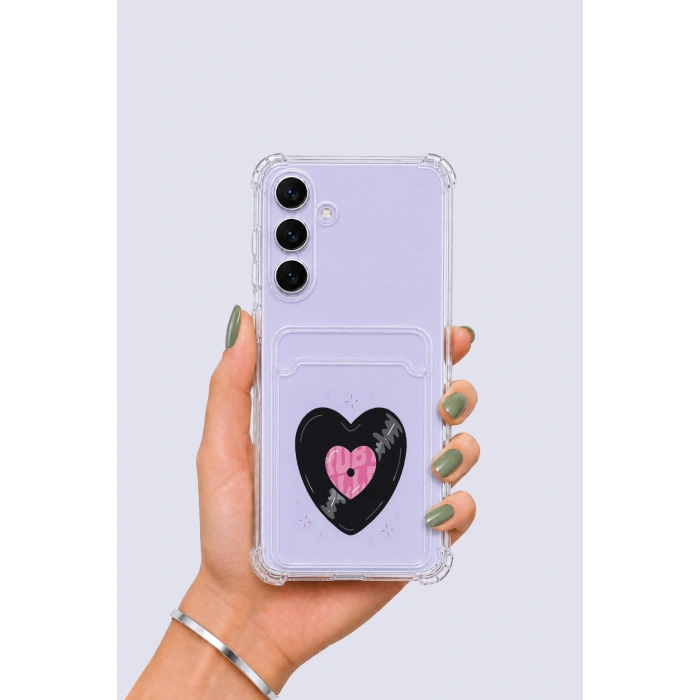 Nevamel® Samsung Galaxy S25 FE Kartlıklı Vinly Desenli Kılıf