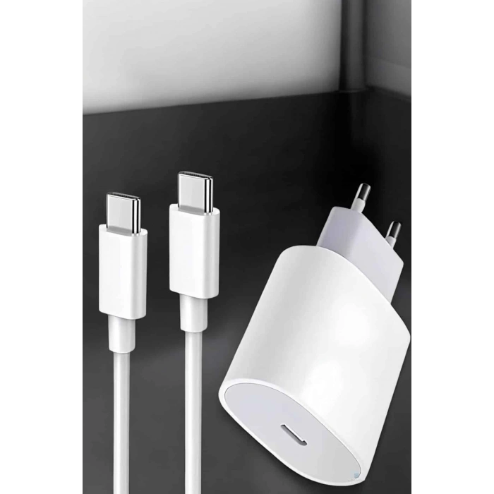 Nevamel Şarj Aleti İOS 15/15 Pro Max Uyumlu Şarj Adaptörü ve Kablosu