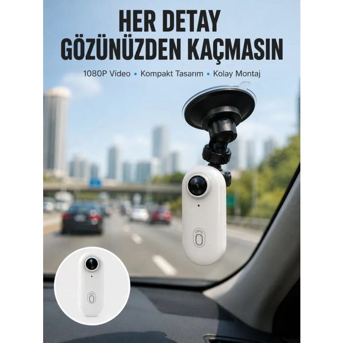 Nevamel® Şarj Edilebilir Uzun Ömürlü Mini Spor Kamera Full HD Yeni Nesil