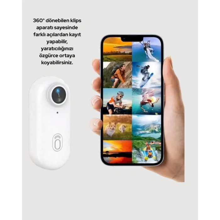 Nevamel® Şarj Edilebilir Uzun Ömürlü Mini Spor Kamera Full HD Yeni Nesil