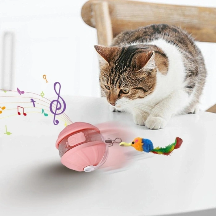 Nevamel Şarjlı Hareketli Kedi Topu Oyuncak