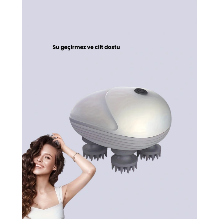 Nevamel® Şarjlı Kafa Masaj Aleti 3 Hız Ayarlı Derin Masaj