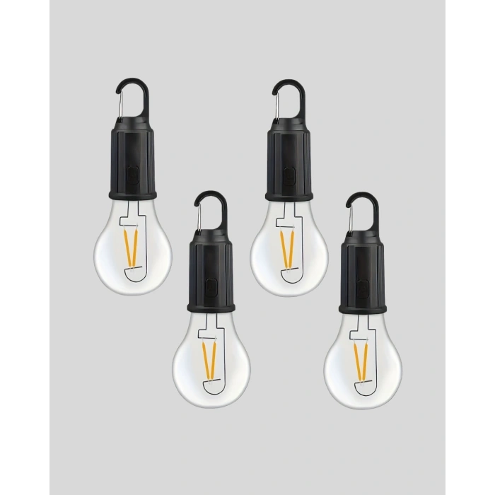 Nevamel® Şarjlı Kancalı LED Lamba – Kamp Balkon ve Acil Durum Işığı