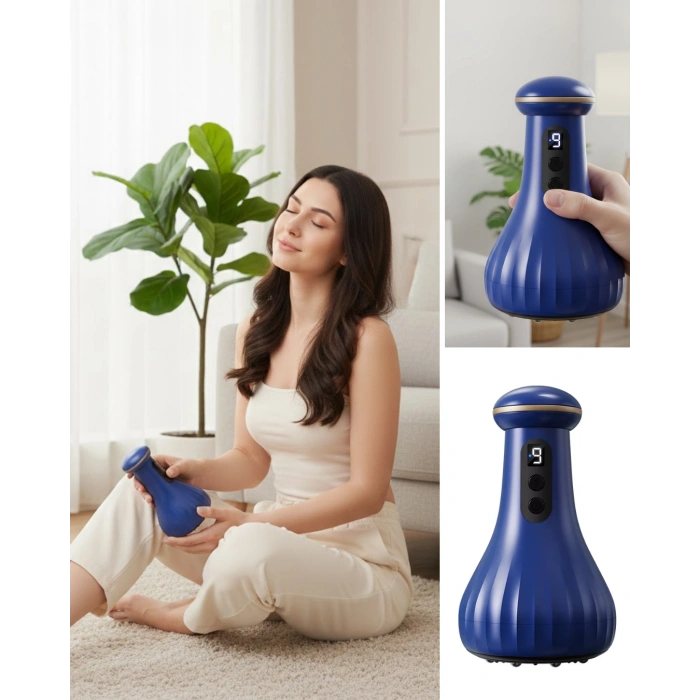 Nevamel® Şarjlı Masaj Cihazı Baş Boyun Omuz Kullanımına Uygun