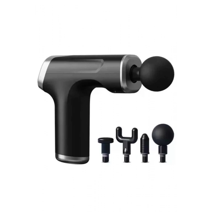 Nevamel® Şarjlı Masaj Tabancası 4 Başlıklı Mini Masaj Tabancası ve Masaj Aleti