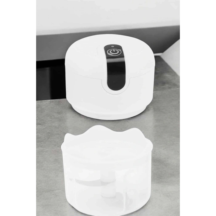 Nevamel® Şarjlı Mini El Rondosu Doğrayıcı Taşınabilir 250 ml Çelik Bıçaklı