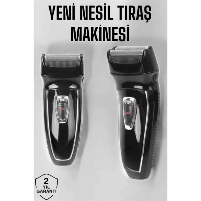 Nevamel Şarjlı Paslanmaz Çelik Bıçaklı ve Kablosuz Saç Sakal Tıraş Makinesi