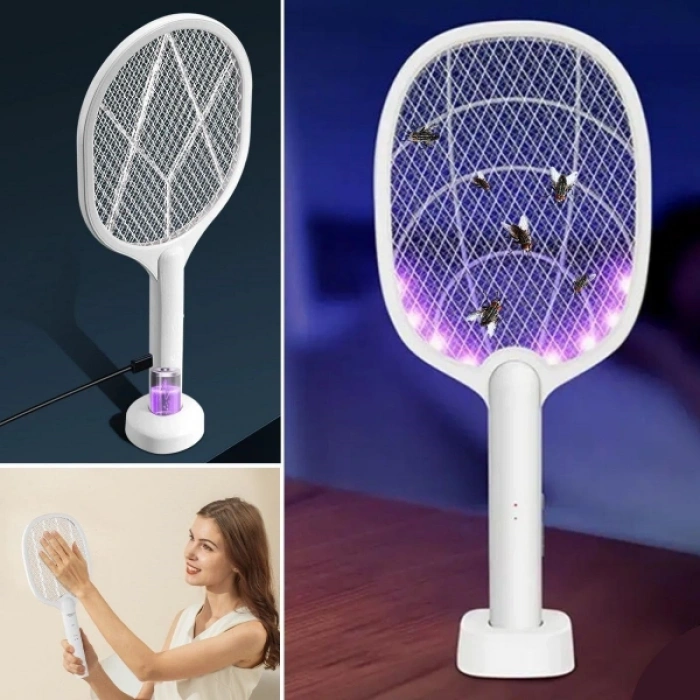 Nevamel Şarjlı Standlı Sinek Öldürücü Raket