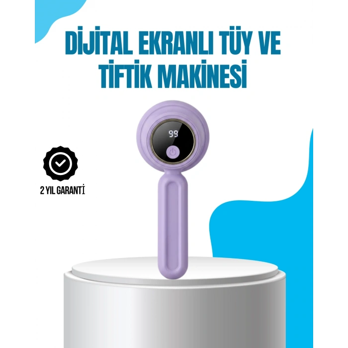 Nevamel® Şarjlı Tiftik Temizleme Makinesi Kablosuz Pratik Kullanım