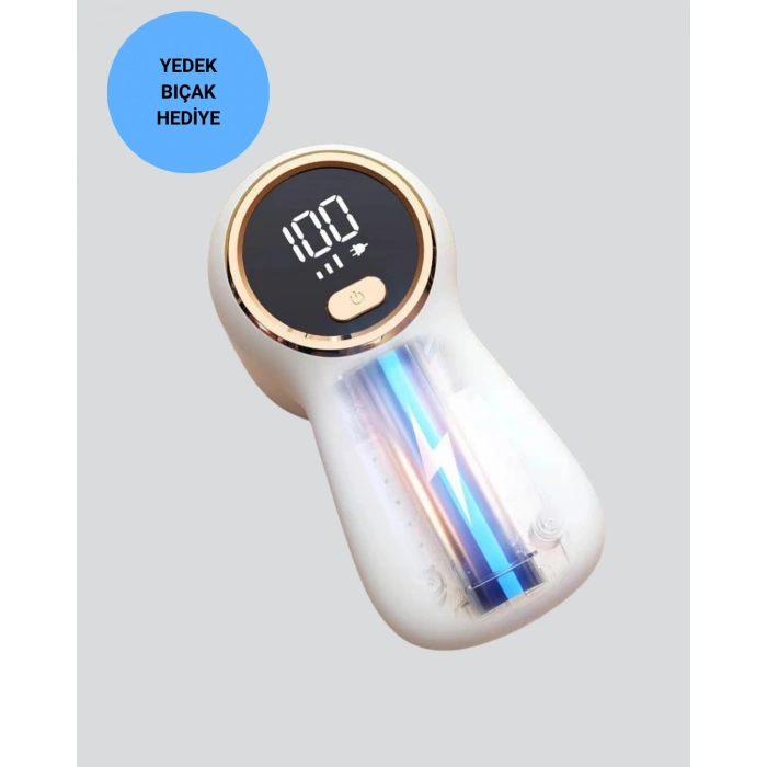 Nevamel® Şarjlı Tüy Temizleyici Paslanmaz Çelik Bıçaklı