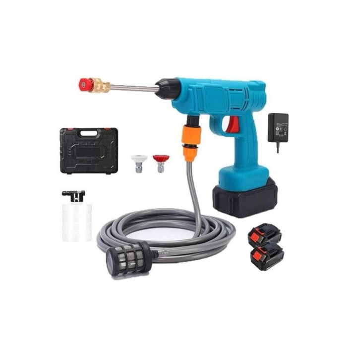 Nevamel Şarjlı Ve Yüksek Basınçlı Oto Yıkama Makinesi Ve Sulama Tabancası Bahçe Yıkama Makinesi