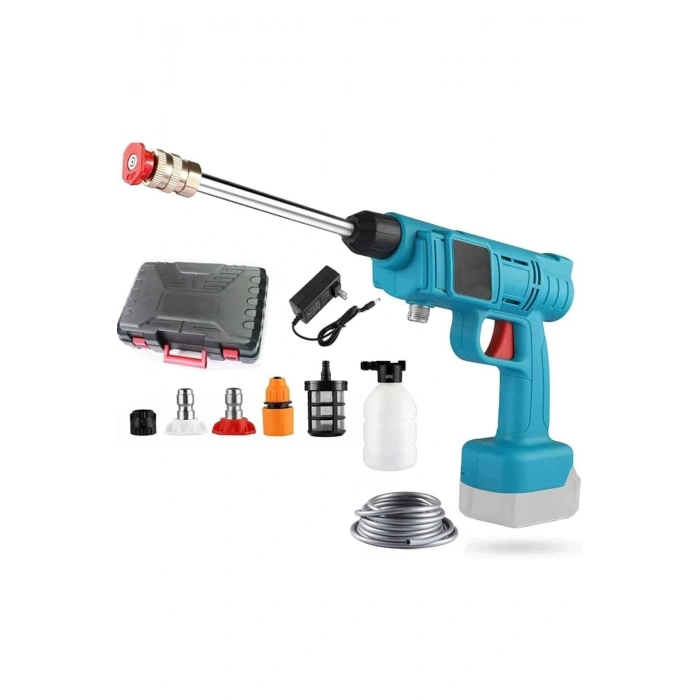 Nevamel Şarjlı Ve Yüksek Basınçlı Oto Yıkama Makinesi Ve Sulama Tabancası Bahçe Yıkama Makinesi