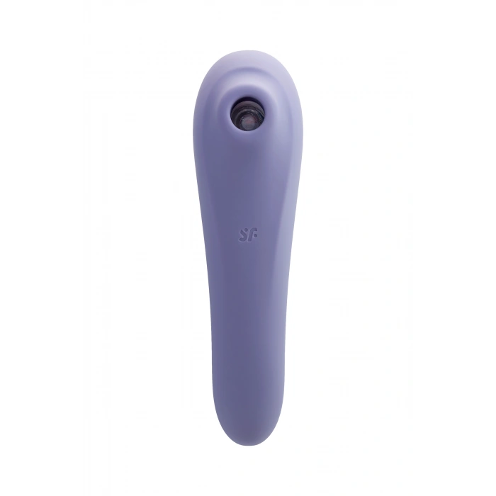 Nevamel® Satisfyer Dual Pleasure Vakum Dalgası Klitoral Vibratör, Silikon, Mor, 17.9 Cm