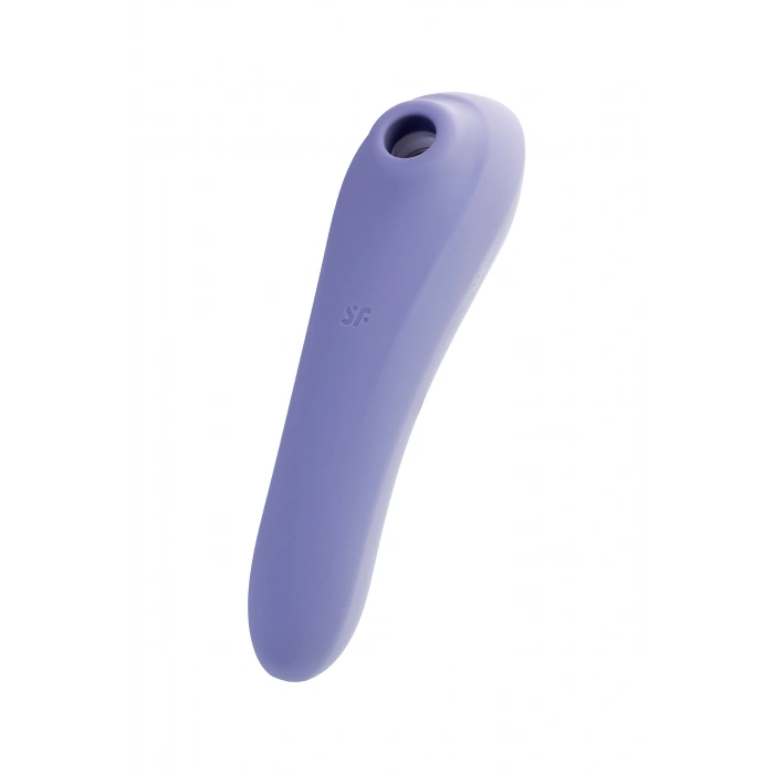 Nevamel® Satisfyer Dual Pleasure Vakum Dalgası Klitoral Vibratör, Silikon, Mor, 17.9 Cm