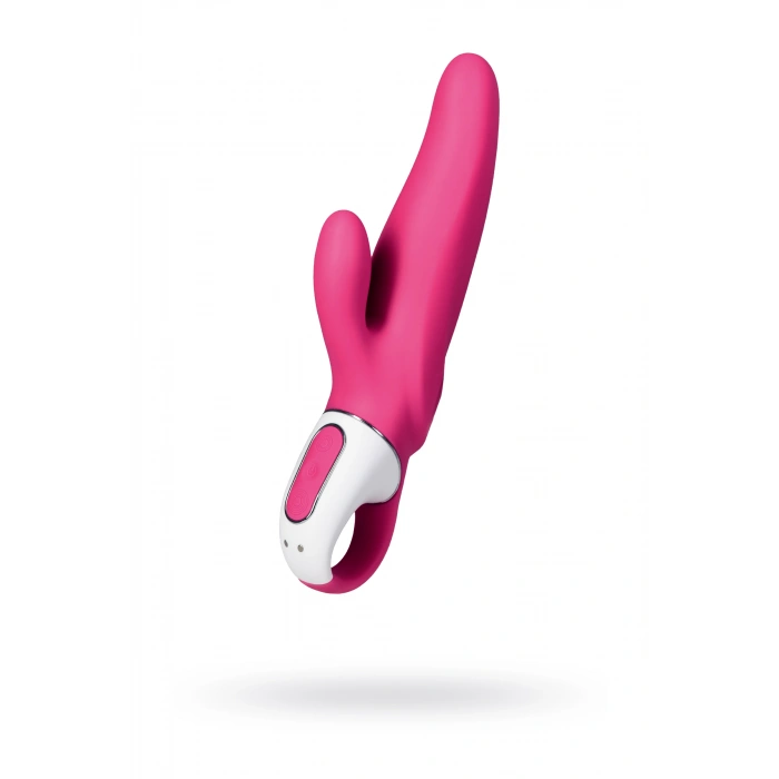 Nevamel® Satisfyer Mr.rabbit Vibratör, Silikon, Kırmızı, 22,1 Cm