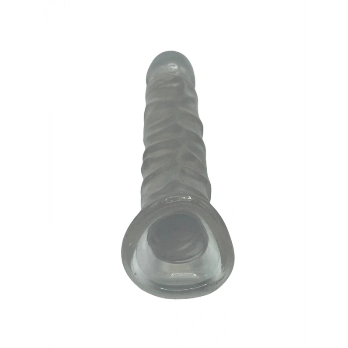 Nevamel® Şeffaf Silikon Vantuzlu Realistik Gerçekçi 23Cm Dildo