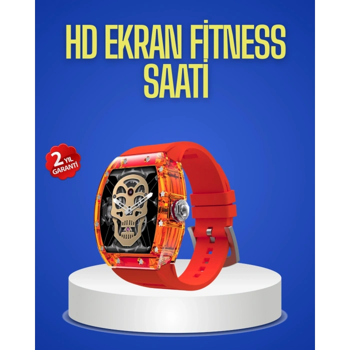 Nevamel® Şeffaf Tasarımlı Akıllı Saat Dokunmatik Ekranlı