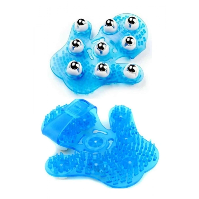 Nevamel® Selülit Giderici Masaj Eldiveni 9 Bilyeli Palm Masaj Eldiven Tam Vücut