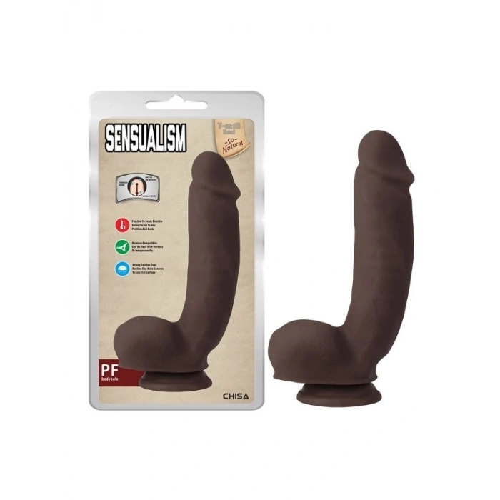 Nevamel® Sensualism Melez 21Cm Kıkırdaklı Gerçekçi Dildo