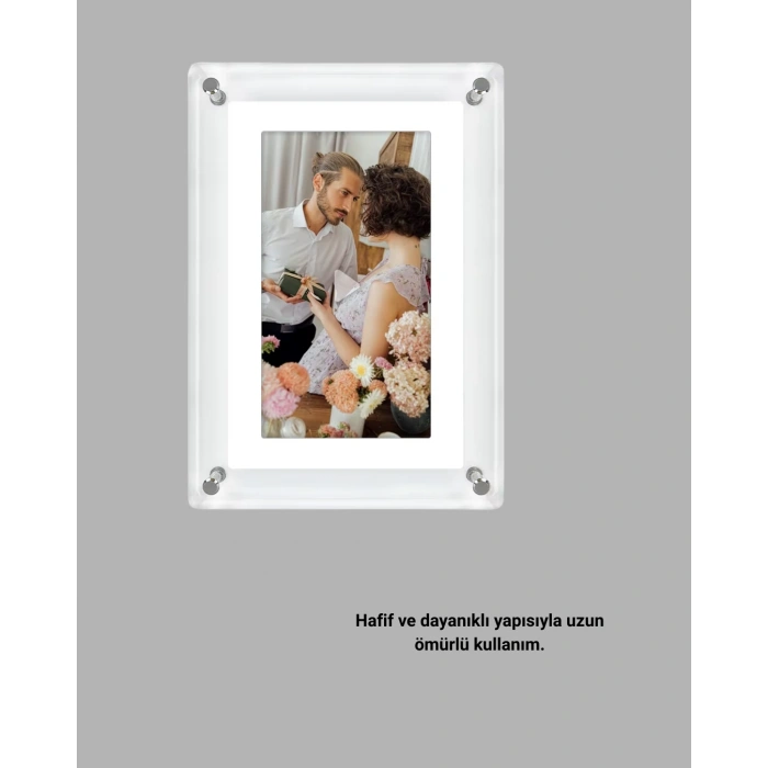 Nevamel Ses Kontrol Tuşlu 7 İnç Dijital Fotoğraf Çerçevesi – Kolay ve Pratik Kullanım