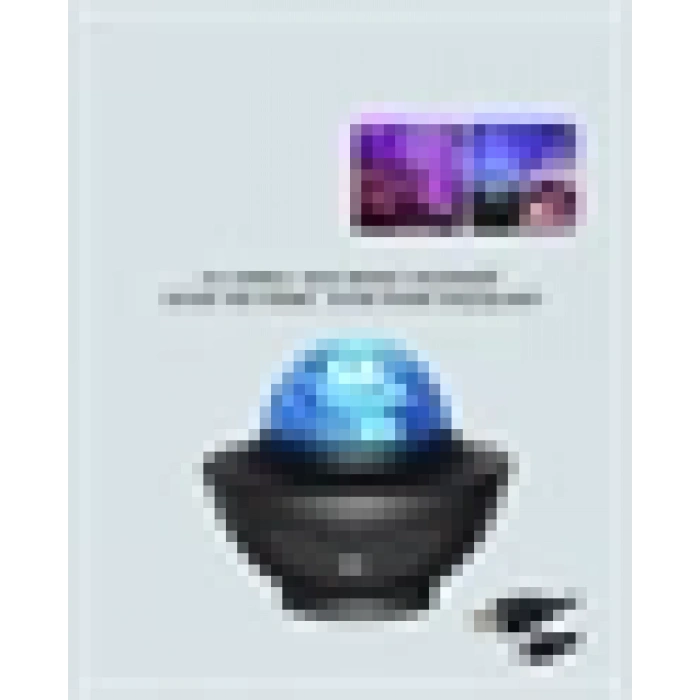 Nevamel Sesle Aktive Olabilen Uzaktan Kumandalı Ayarlanabilir Galaxy Gece Lambası