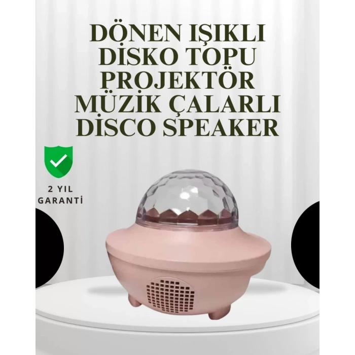 Nevamel® Sesle Etkileşimli Yıldız Projektörlü Gece Lambası – Bluetooth Hoparlörlü USB Girişli Dönen Okyanus