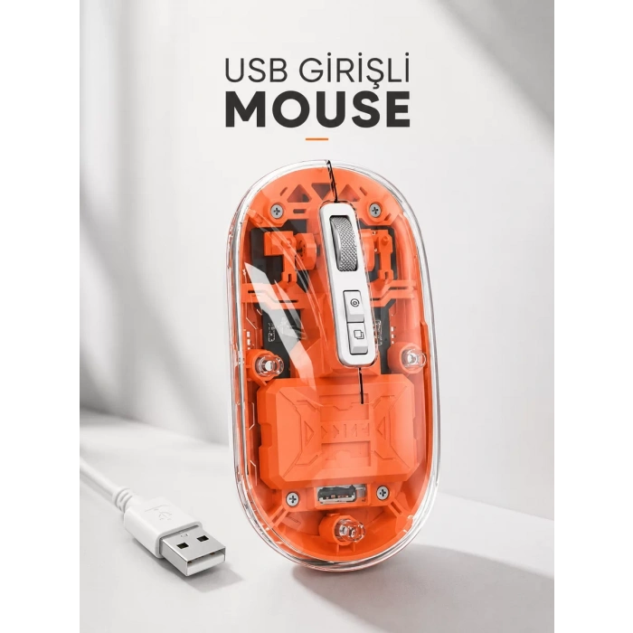 Nevamel® Sessiz Kablosuz USB Girişli Mouse Fare Yüksek Performanslı