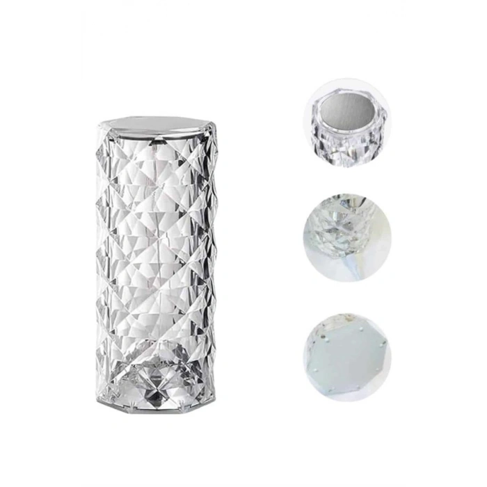 Nevamel Sevgililer Gününe Özel Romantik Kristal Gece Lambası Sevgiliye Hediye