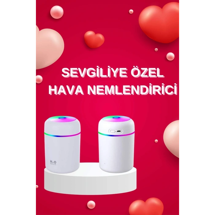 Nevamel Sevgiliye Hediye Led Işıklı Hava Nemlendirici USB Şarjlı Sevgiliye Özel